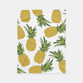 Ontwerp van ananas tropische vruchten fleece deken