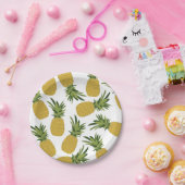 Ontwerp van ananas tropische vruchten papieren bordje (Feest)