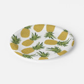 Ontwerp van ananas tropische vruchten papieren bordje (Gekanteld)