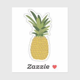 Ontwerp van ananas tropische vruchten sticker