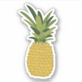 Ontwerp van ananas tropische vruchten sticker (Voorkant)