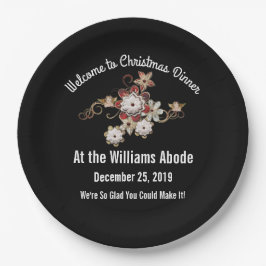 Ontwerp van Angels, juwelen en mousserende bloemen Papieren Bordje