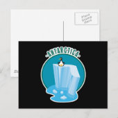 ontwerp van antartica penguin briefkaart (Voorkant / Achterkant)