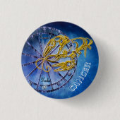 Ontwerp van antidiabeticum Astrologie Horoscope Ronde Button 3,2 Cm (Voorkant)