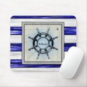 ontwerp van antiek monogram-zeeschepen; muismat (Met muis)
