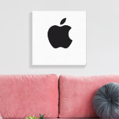 Ontwerp van Apple logo Canvas Afdruk (Insitu (Woonkamer))