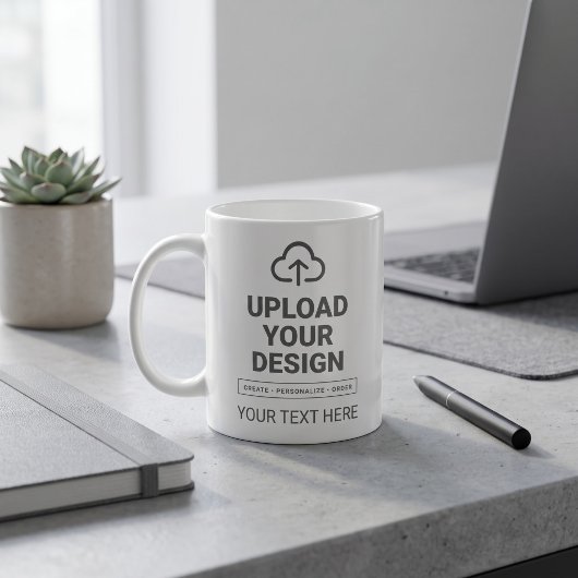 Ontwerp van artwork en tekst koffiemok