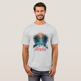 Ontwerp van Aruba Island (versie 2) - Mannen T-shirt