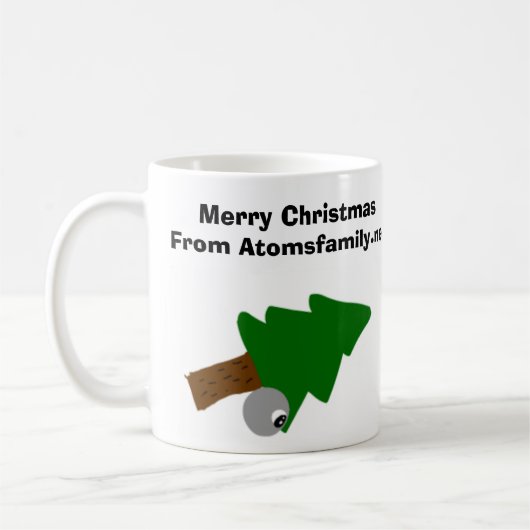 ontwerp van atoms - kerstbeker koffiemok (Links)