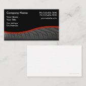 Ontwerp van autoband visitekaartje (Voorkant / Achterkant)