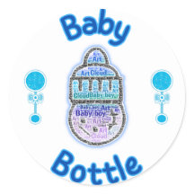 Ontwerp van baby shower sticker