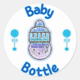 Ontwerp van baby shower sticker