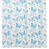  ontwerp van babyblauw flessenpatroon douchegordijn (Voorkant)