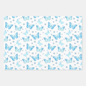 ontwerp van babyblauw flessenpatroon inpakpapier vel (Voorkant 2)