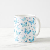  ontwerp van babyblauw flessenpatroon koffiemok (Voorkant rechts)