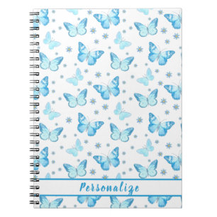  ontwerp van babyblauw flessenpatroon notitieboek