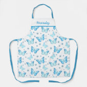  ontwerp van babyblauw flessenpatroon schort (Voorkant)