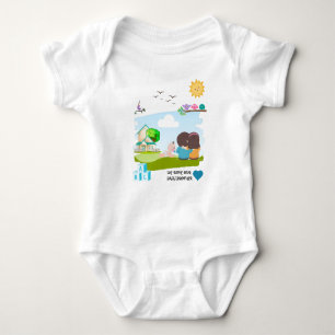 ONTWERP VAN BABYSUIT LOVE ROMPER