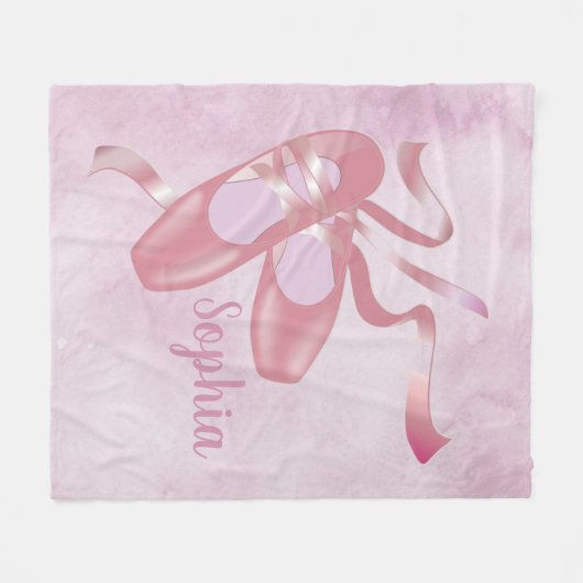 Ontwerp van balletschoenen fleece deken (Voorkant (Horizontaal))