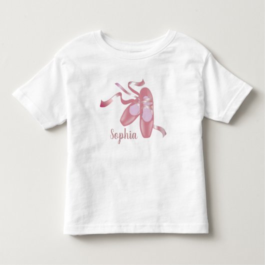 Ontwerp van balletschoenen kinder shirts (Voorkant)