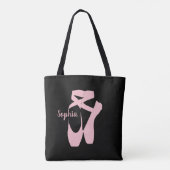 Ontwerp van balletschoenen tote bag (Achterkant)