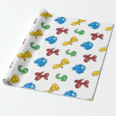 Ontwerp van ballondierfeest cadeaupapier (Uitgerold)