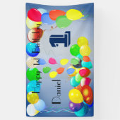 Ontwerp van ballonnen Aangepast 1 september Spandoek (Verticaal)