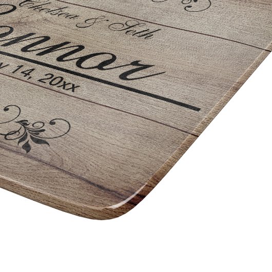 Ontwerp van Barn Wood | DIY Text Cutting Board Snijplank (Hoek)