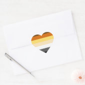 ONTWERP VAN BEER PRIDE STRIPES HART STICKER (Envelop)