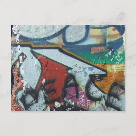 ontwerp van berlinwall briefkaart (Voorkant)