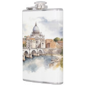 Ontwerp van beroemde bezienswaardigheden heupfles (Links)