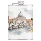 Ontwerp van beroemde bezienswaardigheden heupfles (Voorkant)