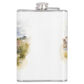 Ontwerp van beroemde bezienswaardigheden heupfles (Achterkant)