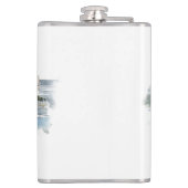 Ontwerp van beroemde bezienswaardigheden heupfles (Achterkant)