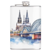 Ontwerp van beroemde landmarks heupfles (Voorkant)