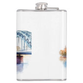 Ontwerp van beroemde landmarks heupfles (Achterkant)