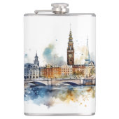 Ontwerp van beroemde landmarks heupfles (Voorkant)