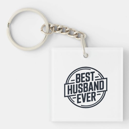 Ontwerp van 'Beste echtgenoot ooit' badge Sleutelhanger (voorkant)