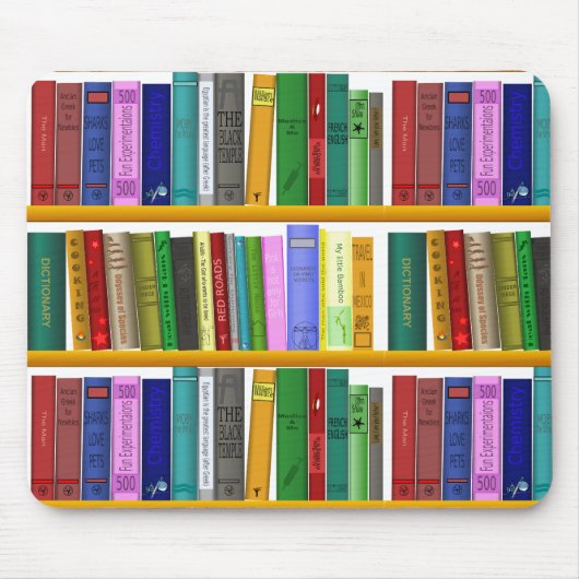 Ontwerp van bibliotheek aanpassen muismat (Voorkant)