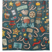 Ontwerp van bioscoopbioscoopbioscoopbioscoop douchegordijn (Voorkant)