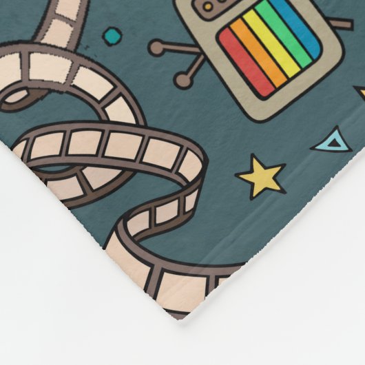 Ontwerp van bioscoopbioscoopbioscoopbioscoop fleece deken (Hoek)