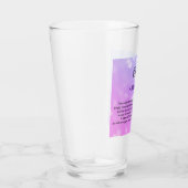 Ontwerp van Birthstone Amethyst februari Glas (Rechts)