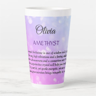 Ontwerp van Birthstone Amethyst februari  Latte Mok