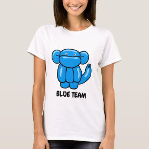 Ontwerp van blauwe ballondierapen t-shirt