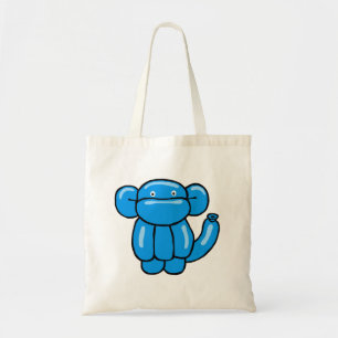 Ontwerp van blauwe ballondierapen tote bag