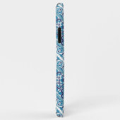 Ontwerp van blauwe decoratieve oekraïense patronen Case-Mate iPhone case (Achterkant/rechts)
