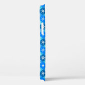 Ontwerp van blauwe sneeuwvlokpatronen Case-Mate iPhone case (Achterkant / Rechts)