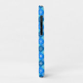 Ontwerp van blauwe sneeuwvlokpatronen Case-Mate iPhone case (Achterkant/links)