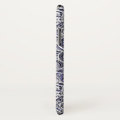 Ontwerp van blauwwitte paisleypatronen Case-Mate iPhone case (Achterkant / rechts)