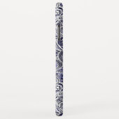 Ontwerp van blauwwitte paisleypatronen Case-Mate iPhone case (Achterkant/rechts)